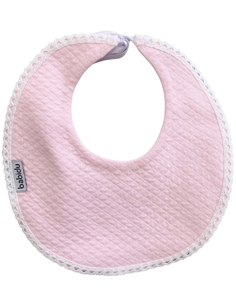 Pink Ribbon Tie Bib