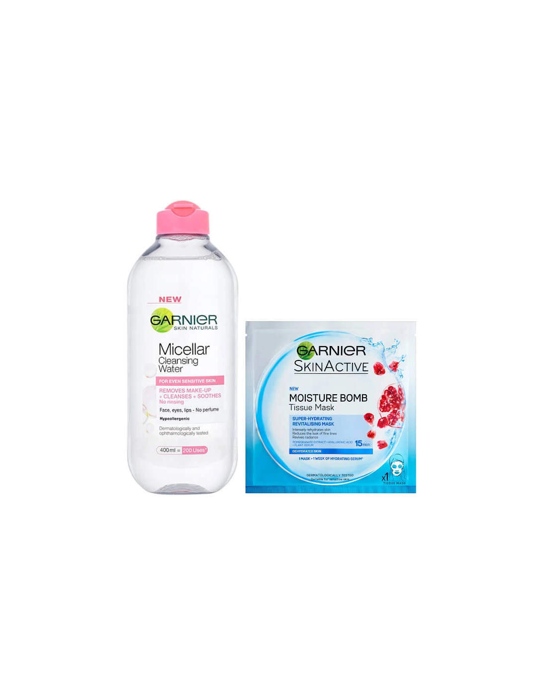 Micellar Water Sensitive Skin and Hydrating Face Sheet Mask for Dehydrated Skin Kit Exclusive (Worth £8.98), 2 of 1