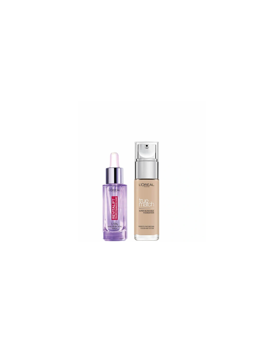 L’Oreal Paris Hyaluronic Acid Filler Serum and True Match Hyaluronic Acid Foundation Duo - 7.5W Golden Chestnut