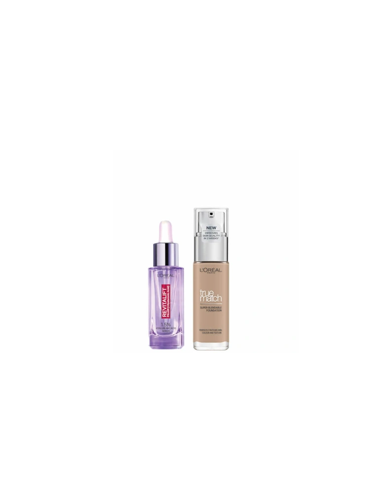 L’Oreal Paris Hyaluronic Acid Filler Serum and True Match Hyaluronic Acid Foundation Duo - 4N Beige