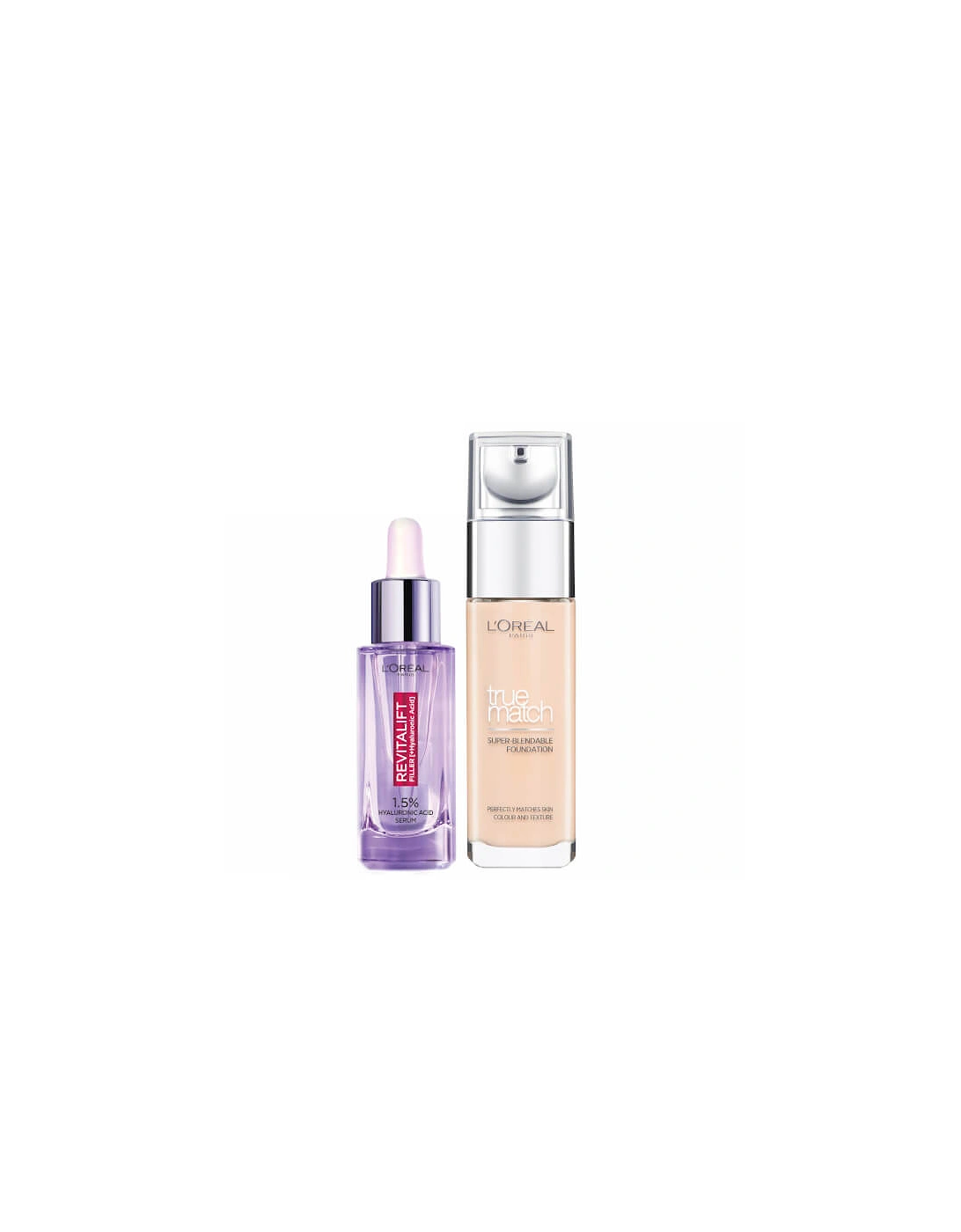 L’Oreal Paris Hyaluronic Acid Filler Serum and True Match Hyaluronic Acid Foundation Duo - 3N Creamy Beige, 2 of 1