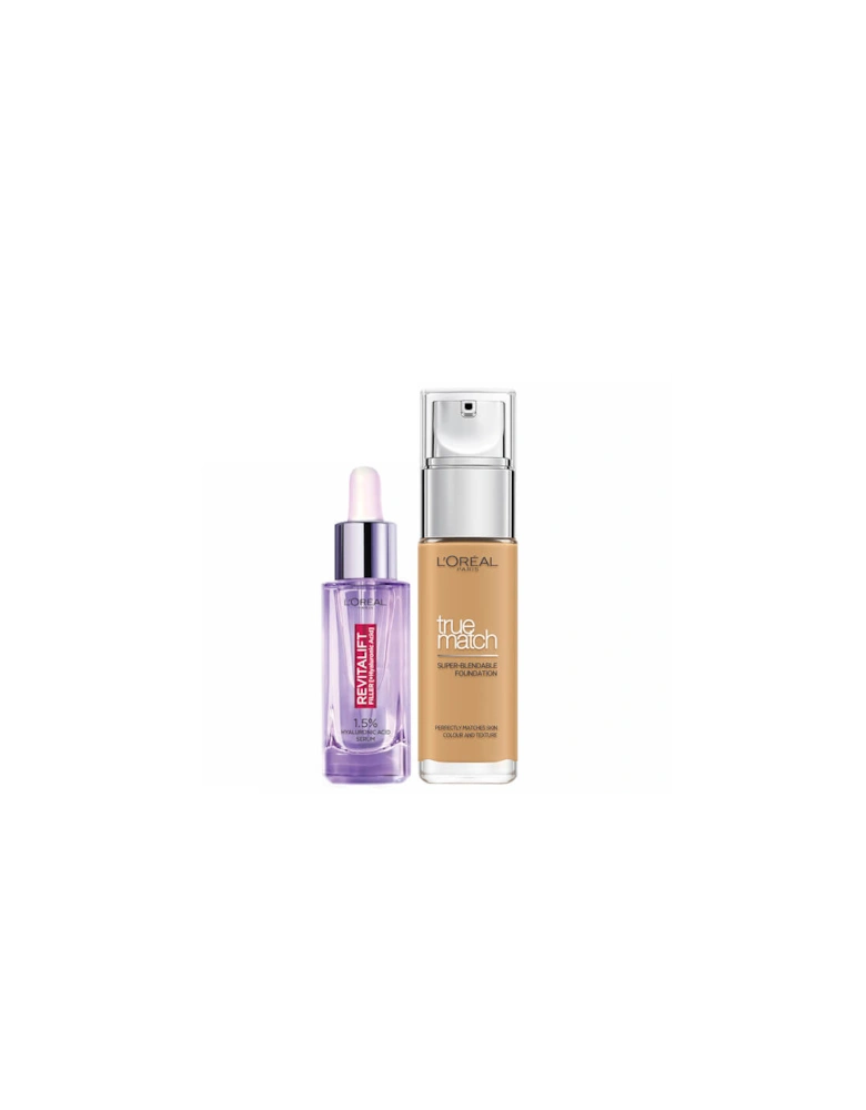 L’Oreal Paris Hyaluronic Acid Filler Serum and True Match Hyaluronic Acid Foundation Duo - 6W Golden Honey