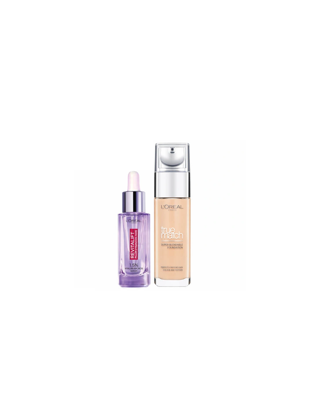 L’Oreal Paris Hyaluronic Acid Filler Serum and True Match Hyaluronic Acid Foundation Duo - 4W Golden Natural, 2 of 1