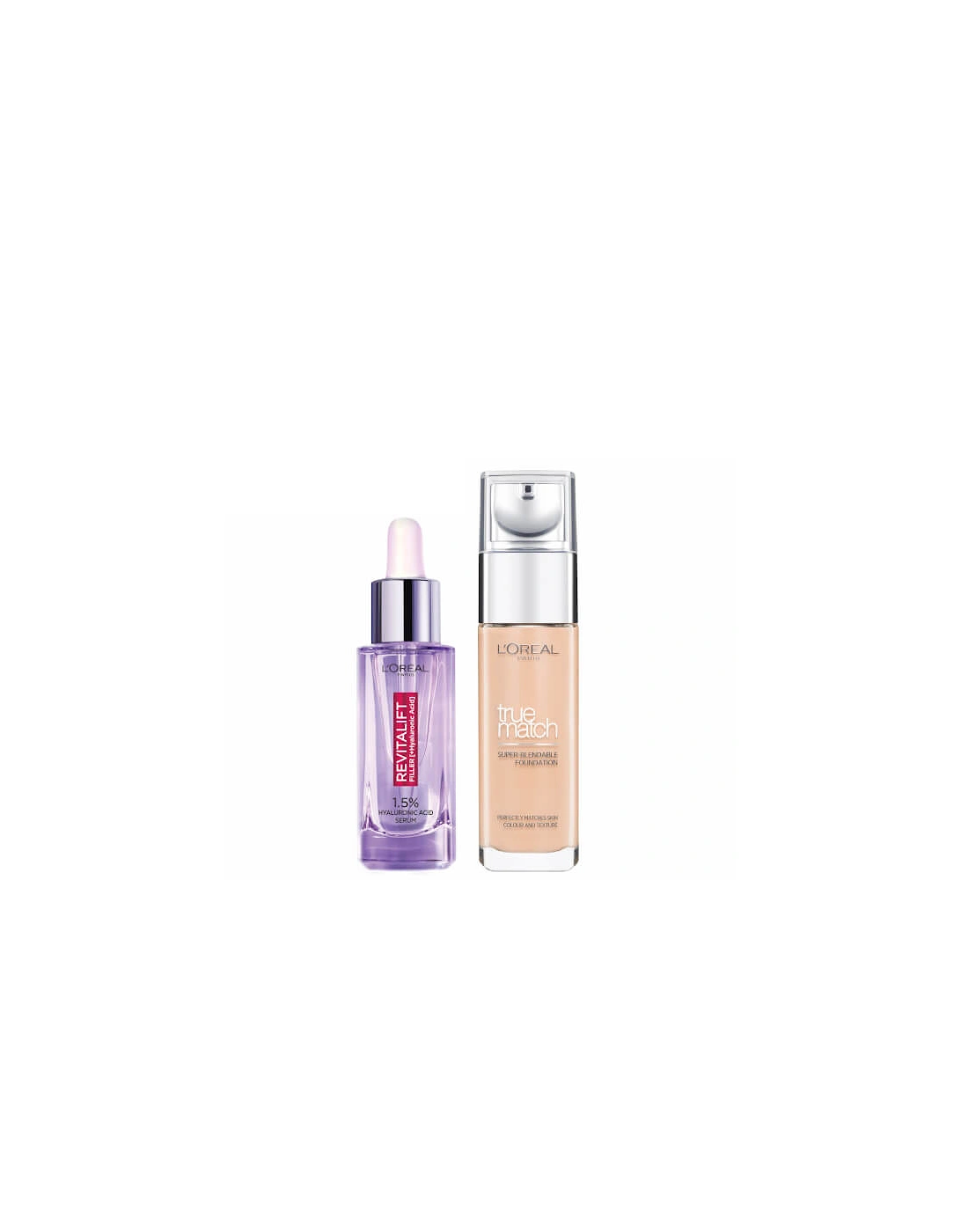 L’Oreal Paris Hyaluronic Acid Filler Serum and True Match Hyaluronic Acid Foundation Duo - 5C Rose Sand, 2 of 1