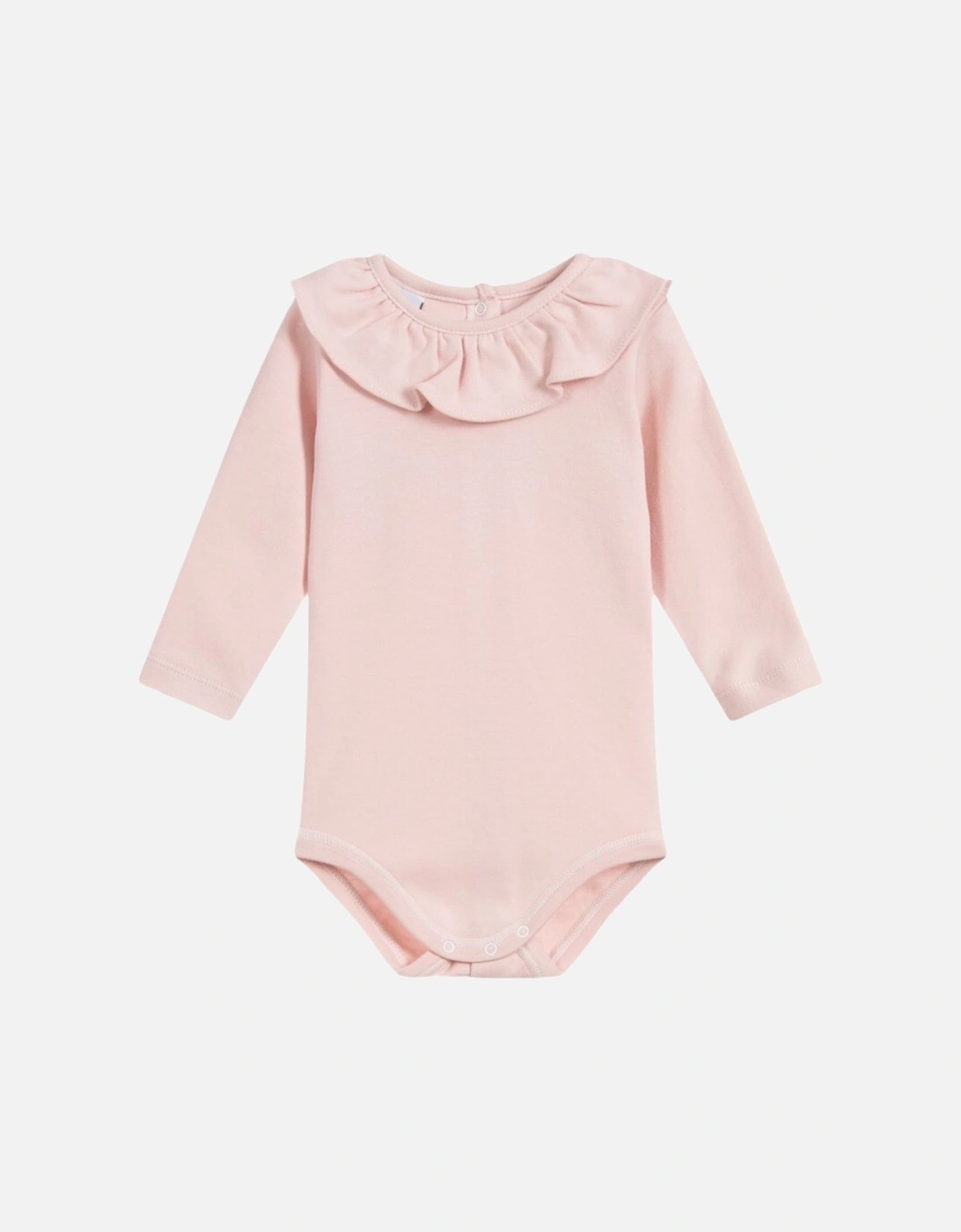 Dusty Pink Long Sleeve Frill Collar Body, 3 of 2