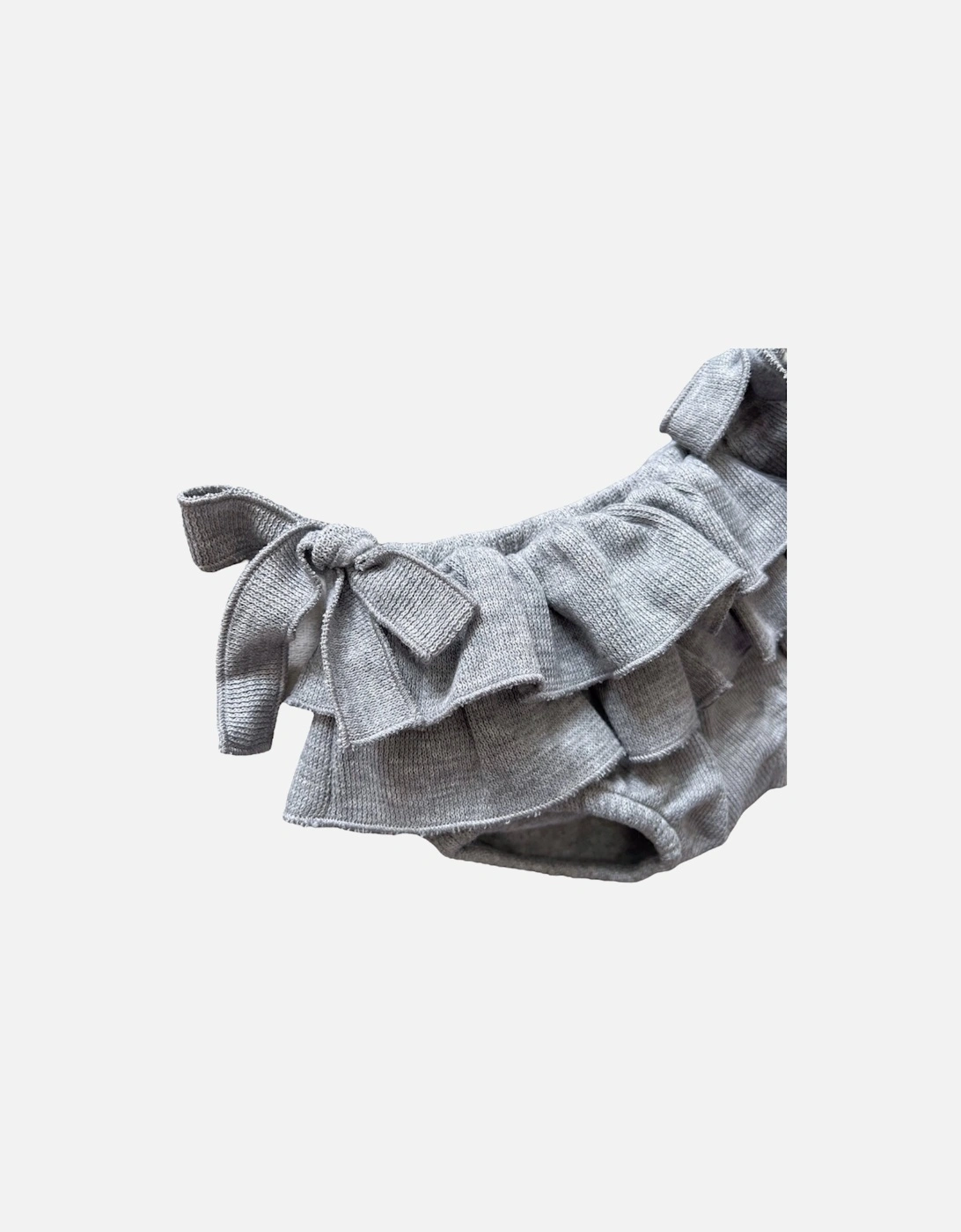 Grey Frill Knit Knickers