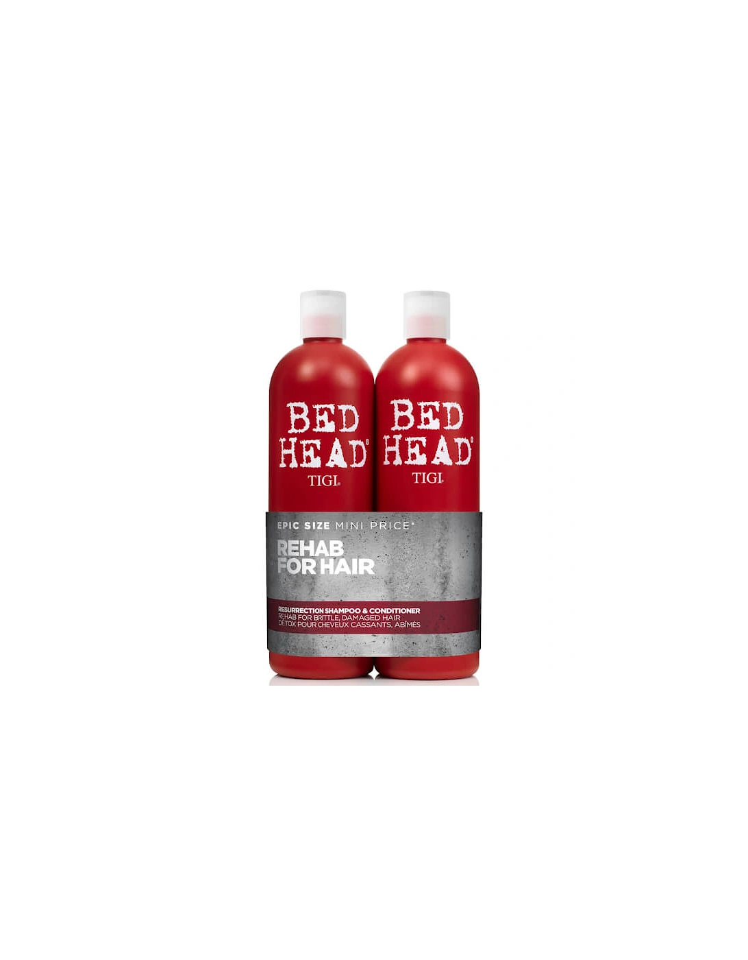 Bed Head Urban Antidotes Resurrection Shampoo and Conditioner for Very Dry Hair 2 x 750ml, 2 of 1