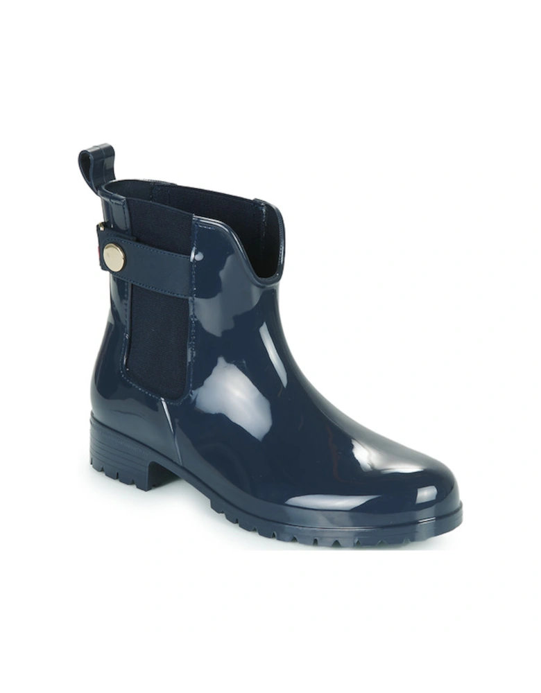 Ankle Rainboot With Metal Detail