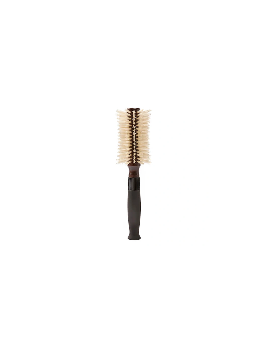Pre-Curved Blowdry Hairbrush with Natural Boar-Bristle and Wood - 12 Rows, 2 of 1