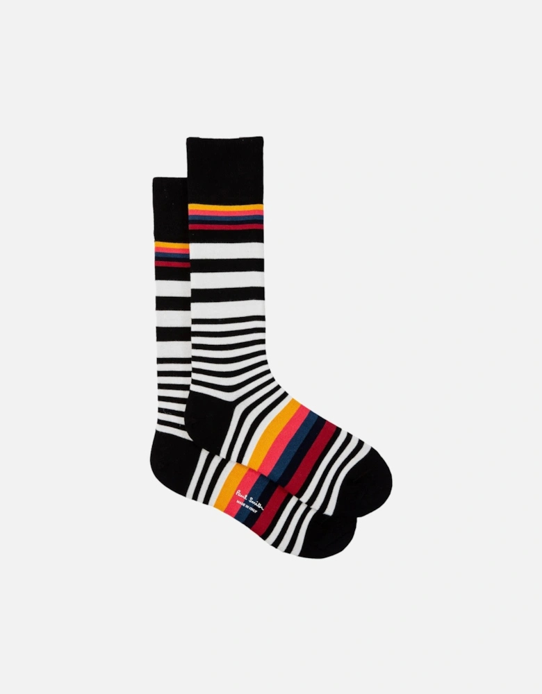 PS Will Stripe Socks 79 BLACK