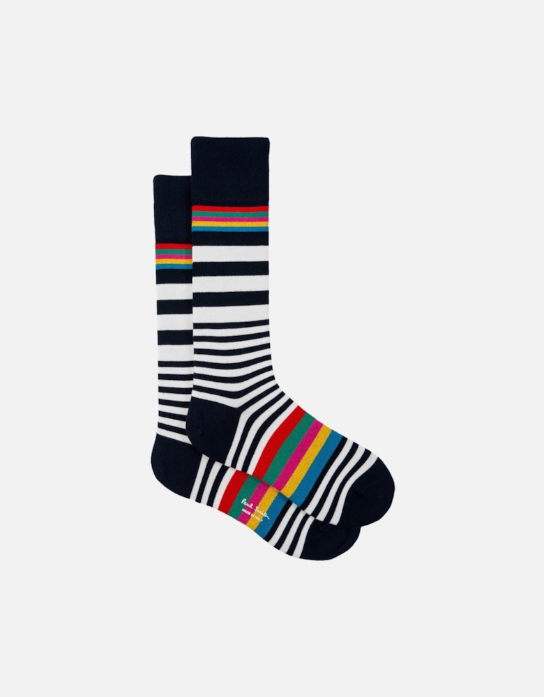 PS Will Stripe Socks NAVY