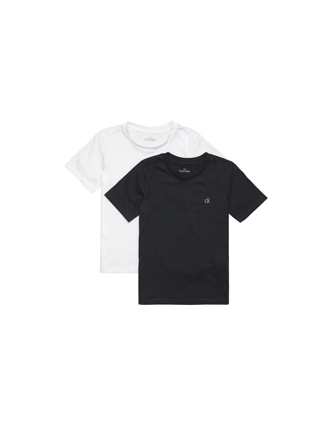 Boys 2 Pack Short Sleeve Logo T-shirt - Black/white, 2 of 1