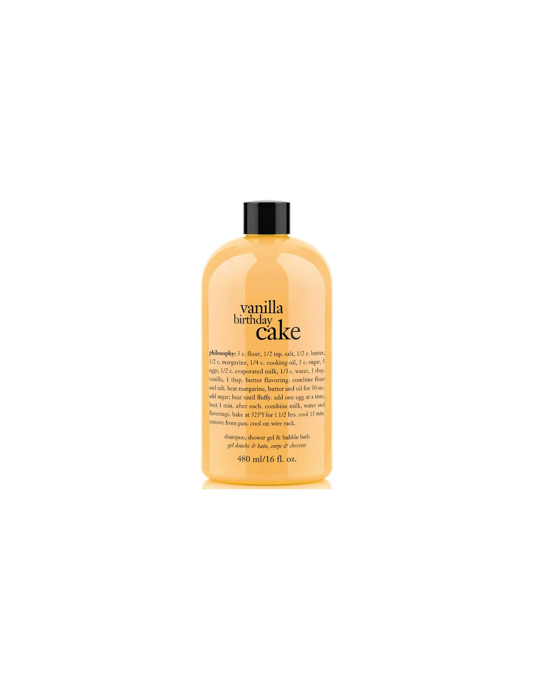 Vanilla Birthday Cake Shampoo, Bath & Shower Gel 480ml, 2 of 1