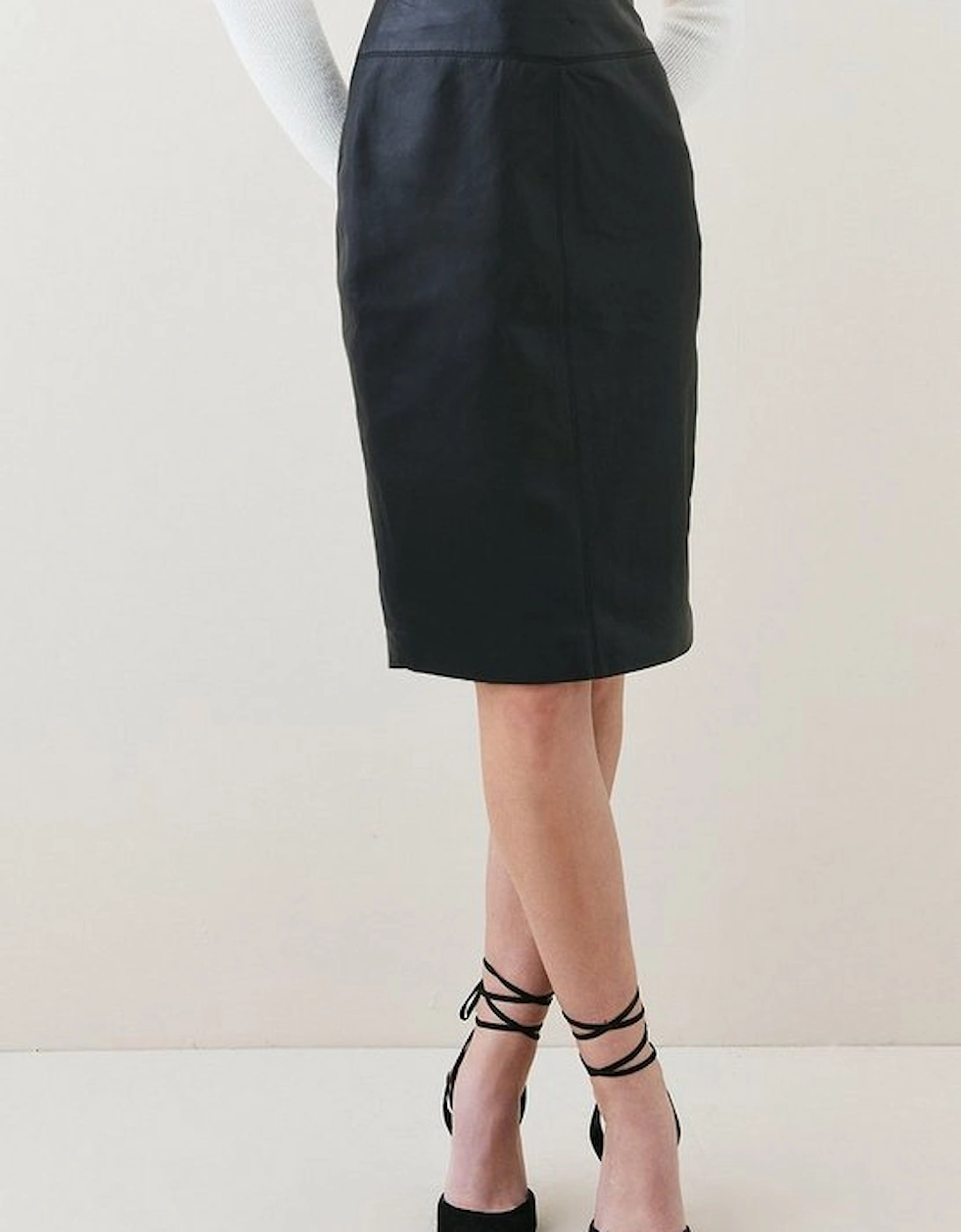 Leather Signature Pencil Skirt