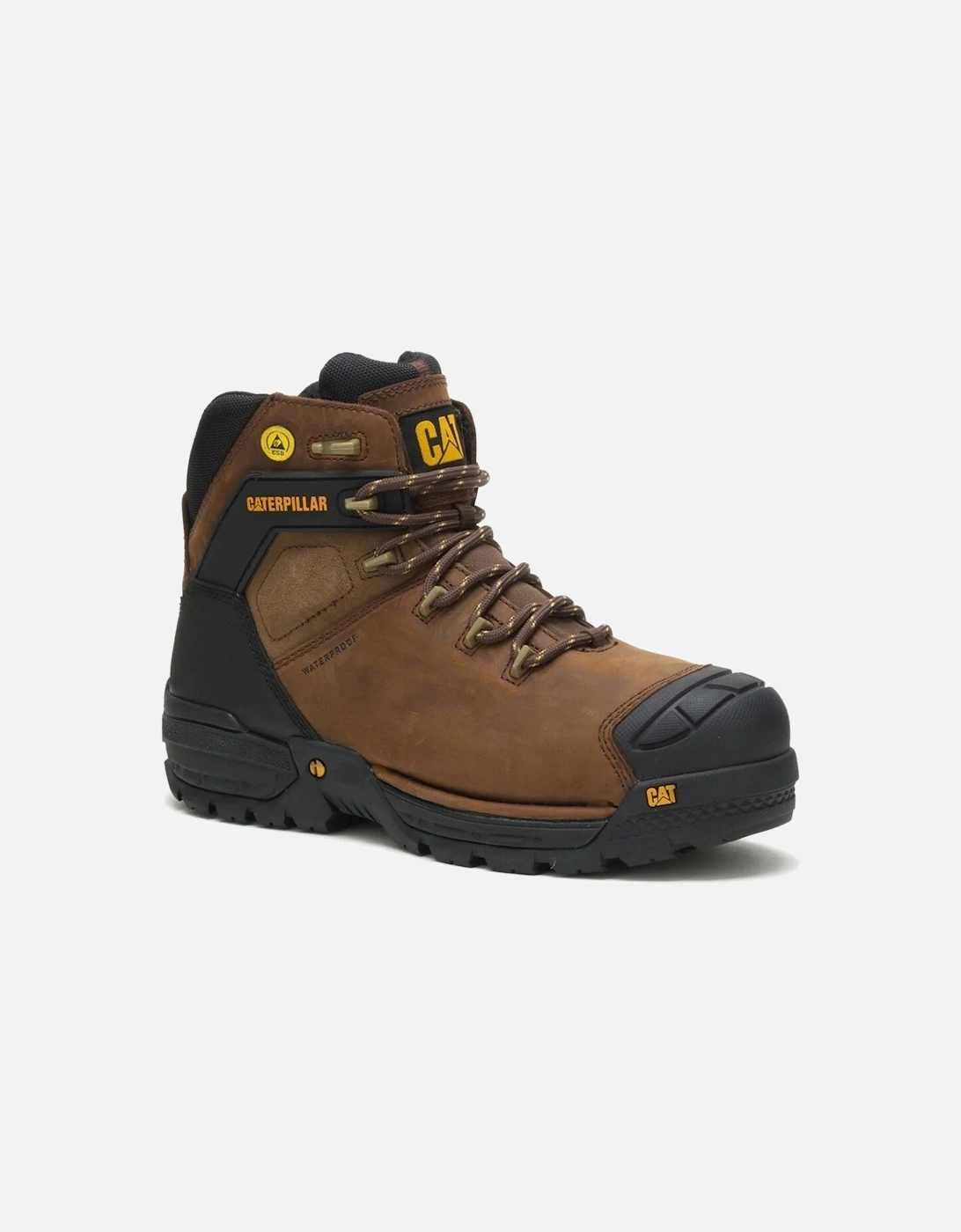 Mens Excavator Grain Leather Safety Boots, 5 of 4
