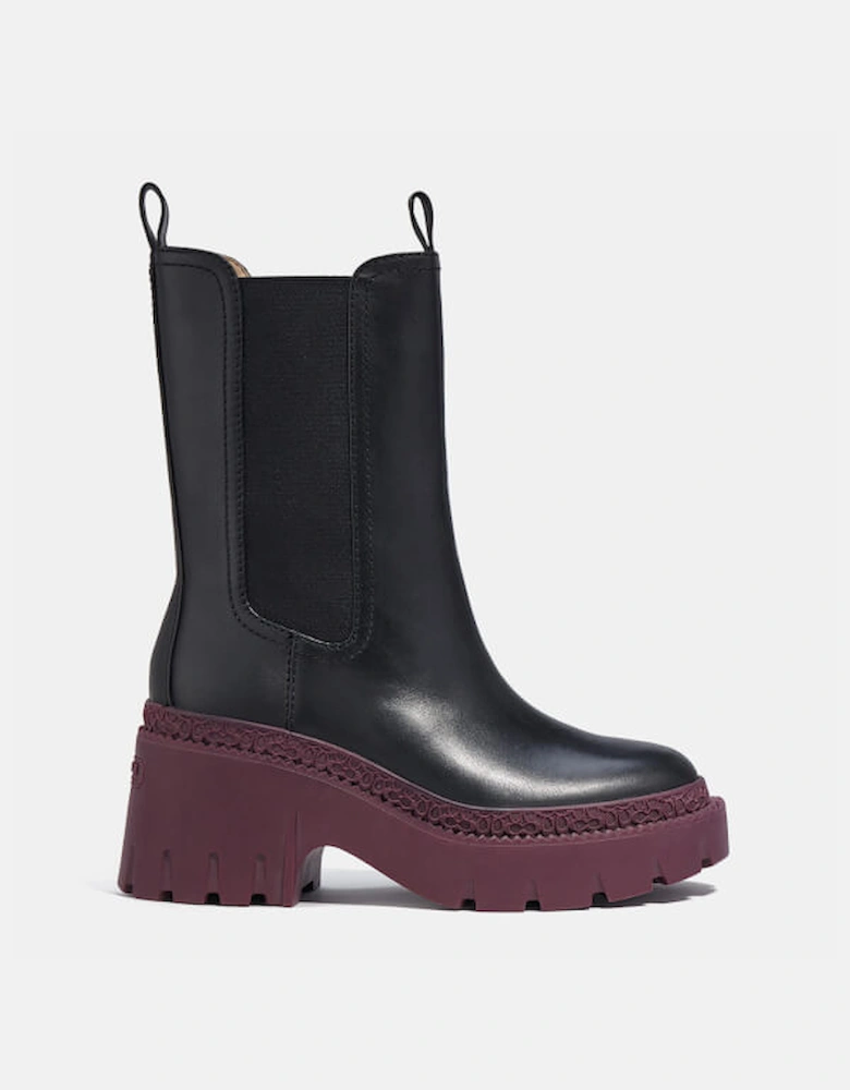 Alexa Leather Heeled Chelsea Boots