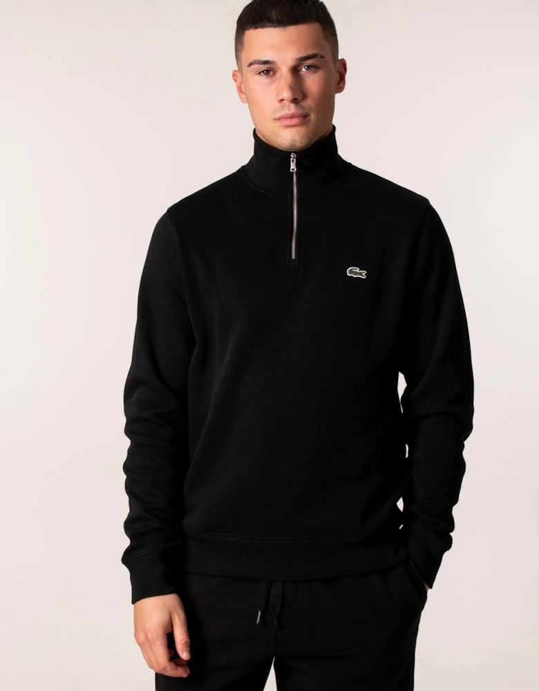 Quarter Zip Croc Logo Sweatshirt