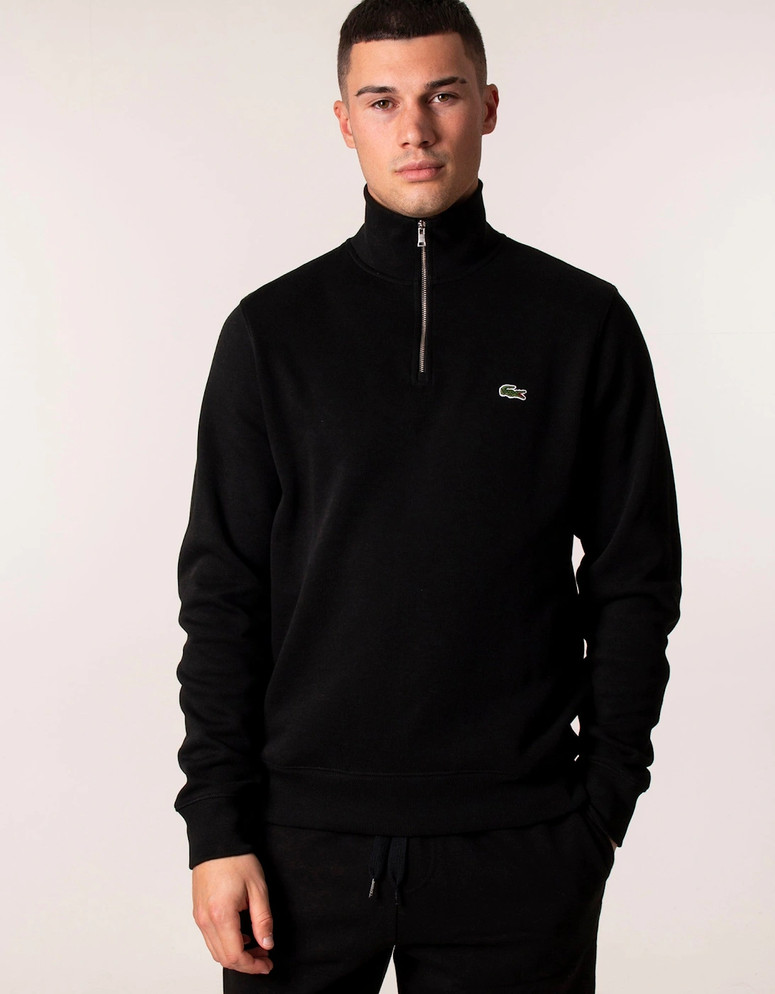 Quarter Zip Croc Logo Sweatshirt, 4 of 3