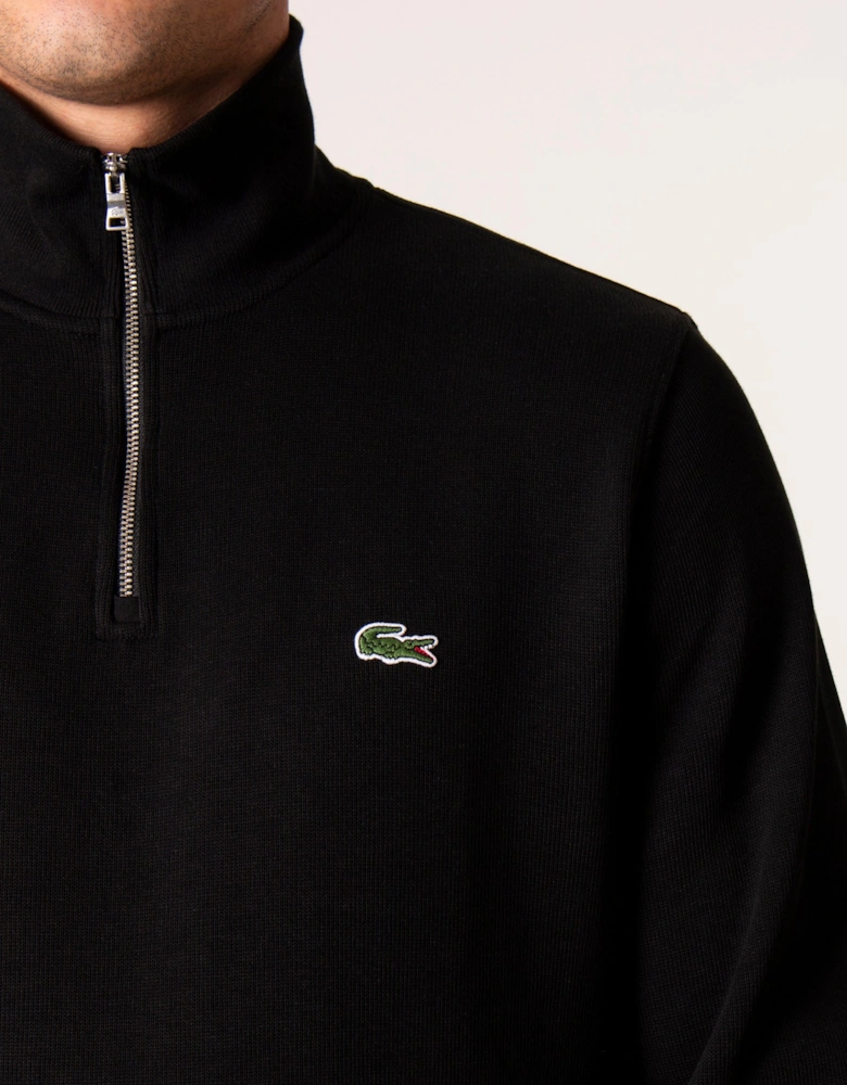 Quarter Zip Croc Logo Sweatshirt