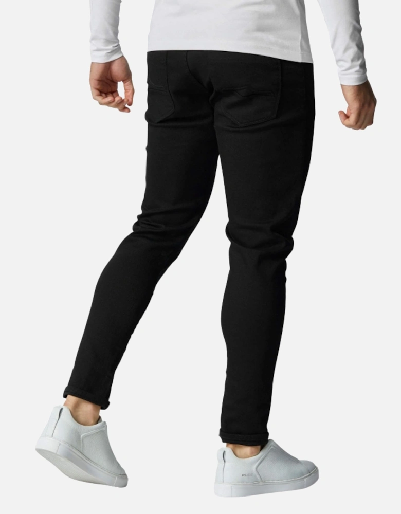 Moriarty Slim Fit Black Jeans