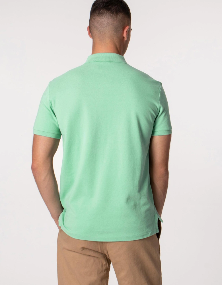Custom Slim Fit Mesh Polo Shirt