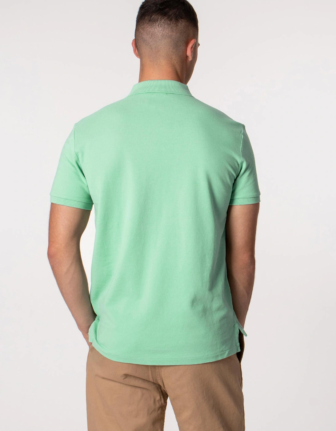 Custom Slim Fit Mesh Polo Shirt