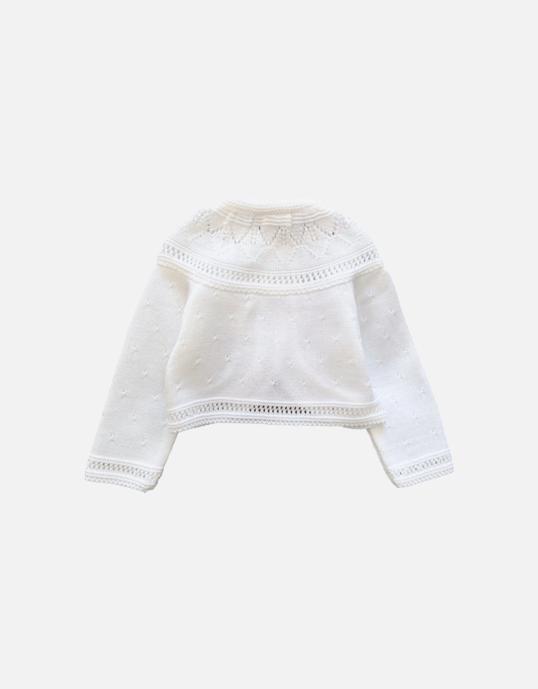 White Knit Cardigan