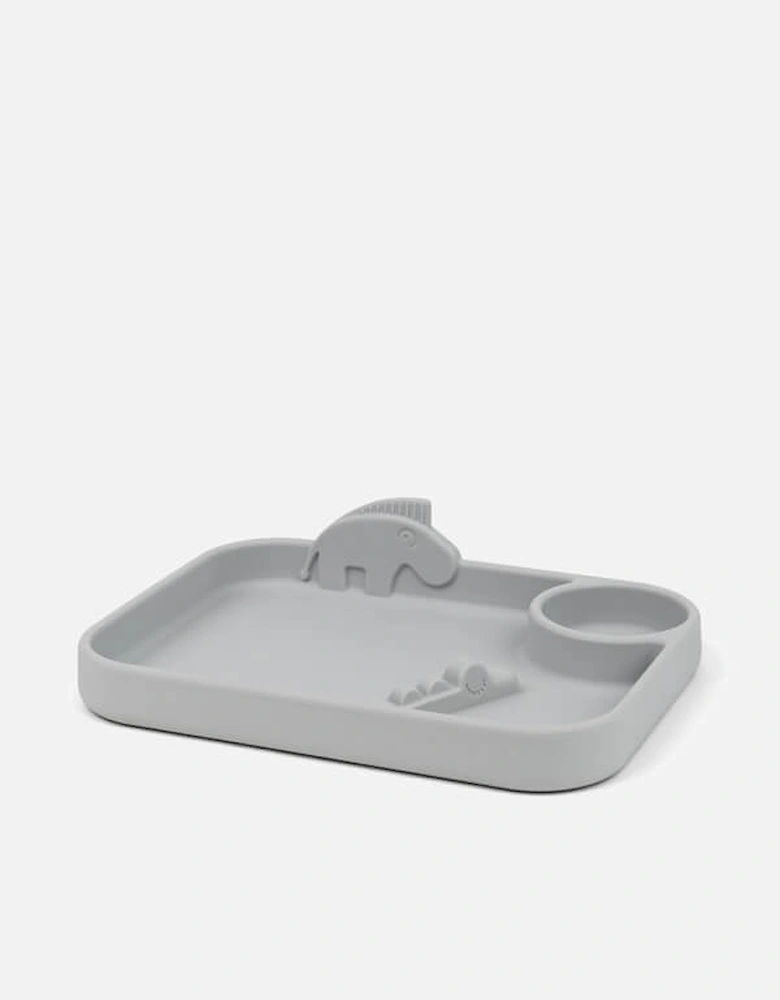 Peakaboo Compartment Plate - Grey