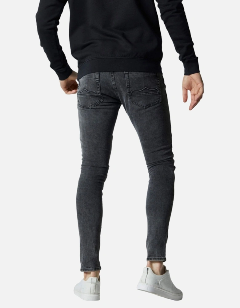 Brady Dark Grey Skinny Fit Biker Jeans