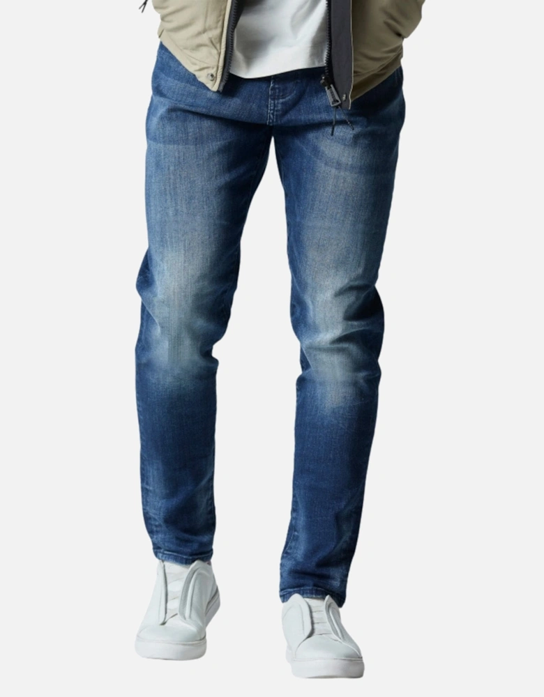Major Tapered Fit Blue Jeans