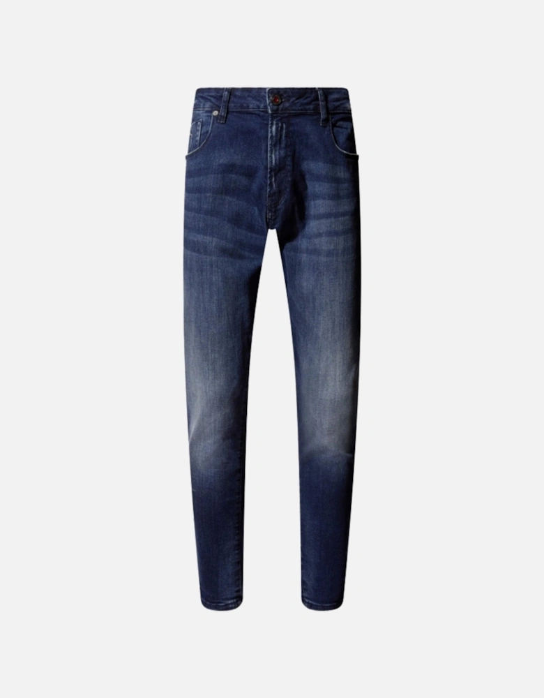 Major Tapered Fit Blue Jeans