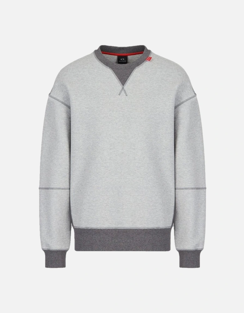 A|X Mens Jersey Sweatshirt Grey Melange