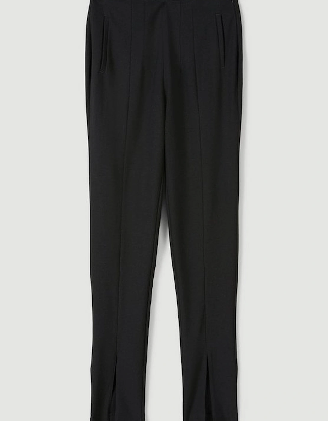 Slim Leg Darted Waist Tailored Trousers