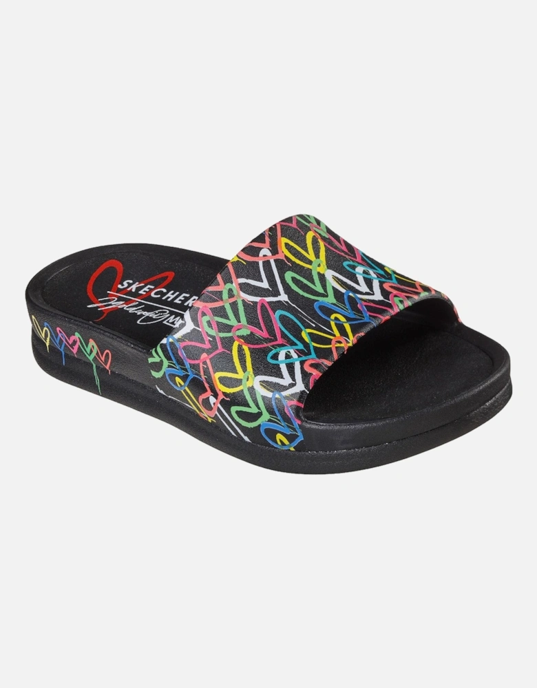 Womens Cali Charm Trust Love Slip On Sliders