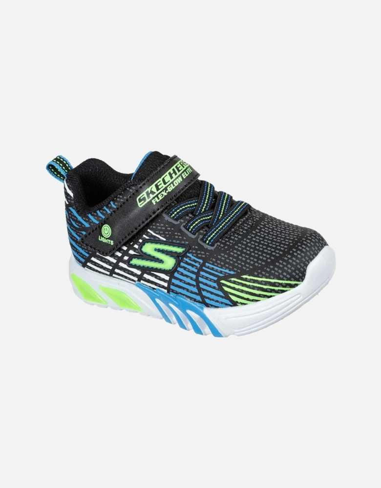 Boys S Lights Flex Glow Elite Lace Up Trainers