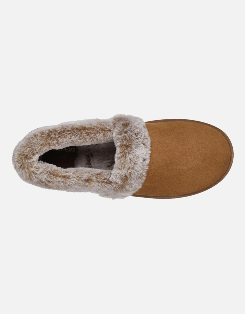 Womens Cozy Campfire-Team Toasty Fur Lined Slippers