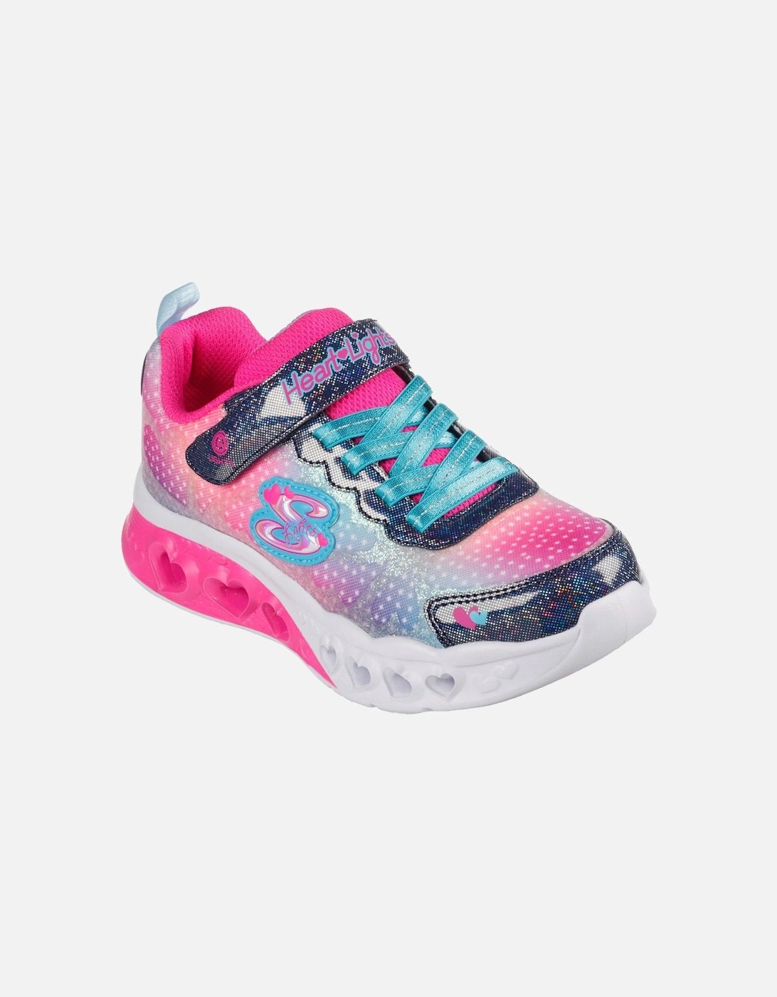Girls Flutter Heart Lights Simply Love Trainers, 6 of 5