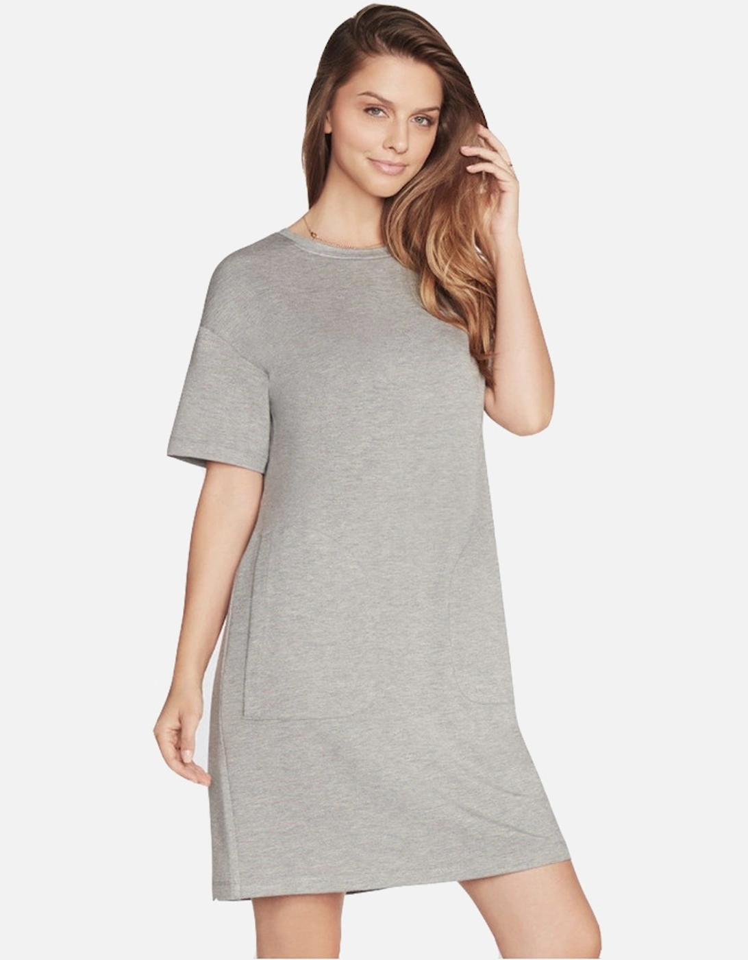 Womens Skechluxe Mindful Crew Neck T Shirt Dress, 4 of 3