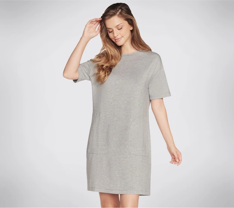 Womens Skechluxe Mindful Crew Neck T Shirt Dress