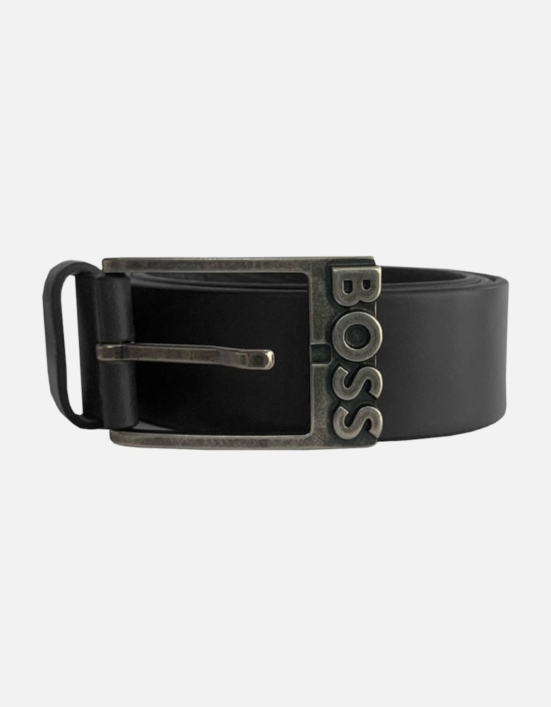Men's Simo-R Black Leather Belt