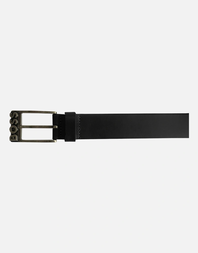 Men's Simo-R Black Leather Belt
