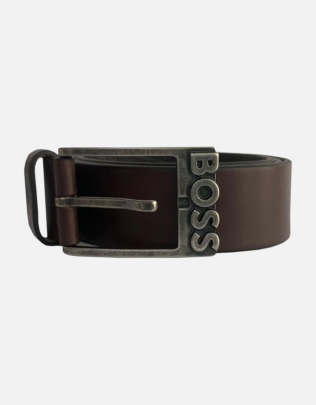 Men's Simo-R Dark Brown Leather Belt, 4 of 3
