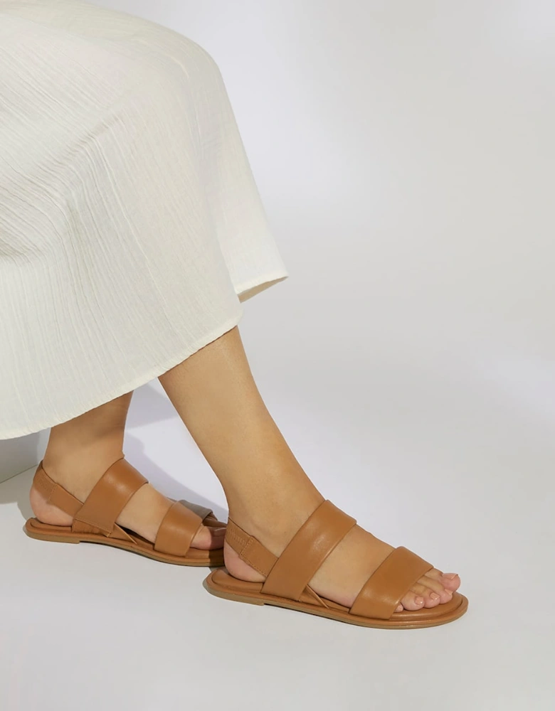 Ladies Laude - Double-Strap Leather Sandals