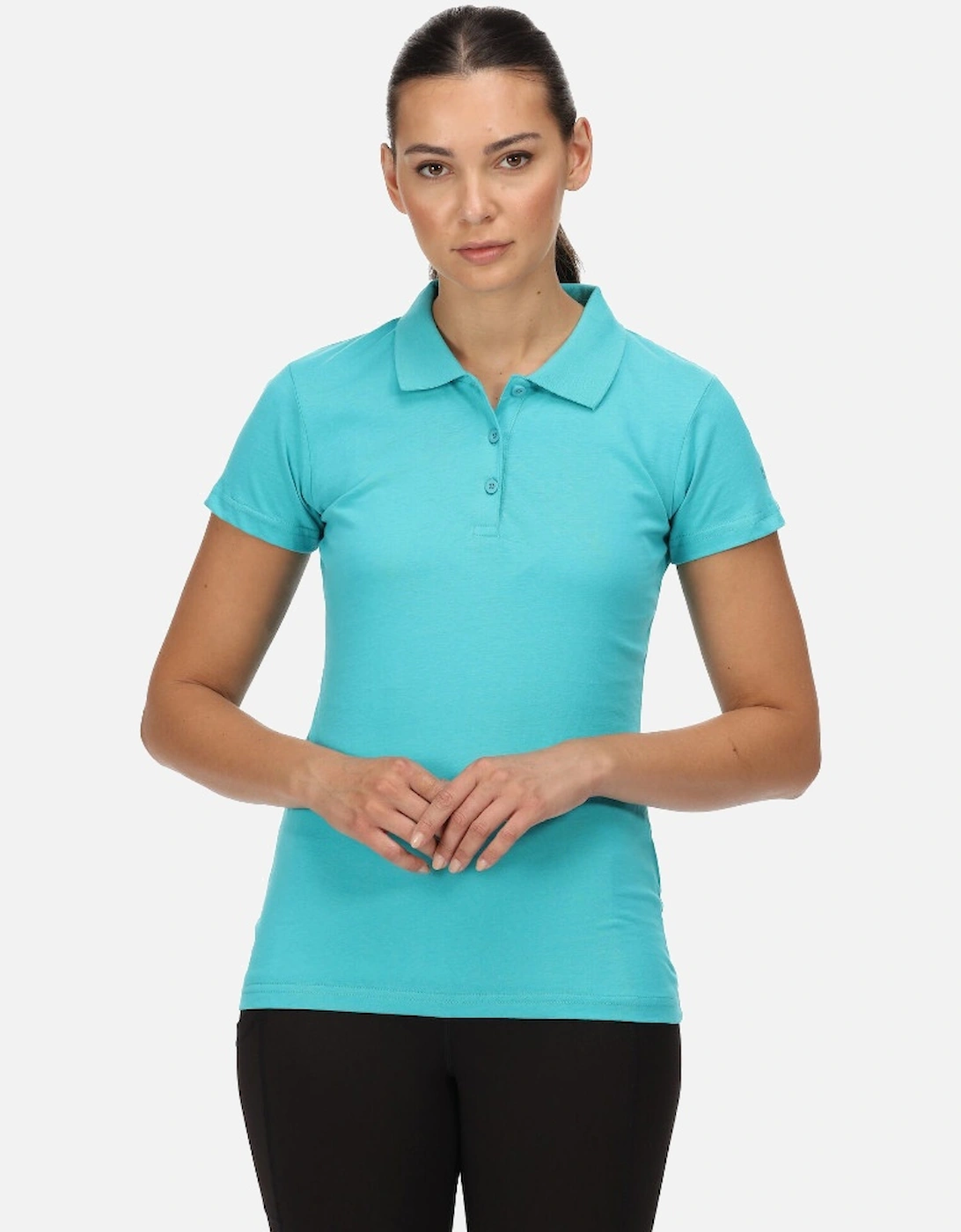 Womens Sinton Coolweave Cotton Jersey Polo Shirt, 5 of 4
