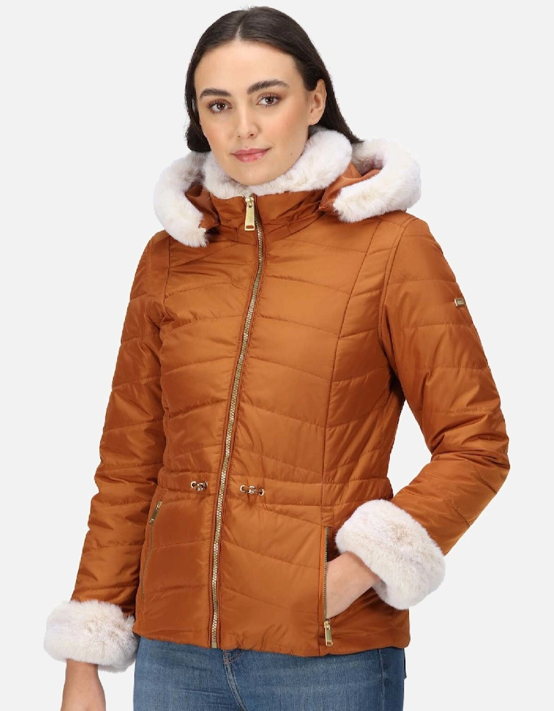Womens Willabella Water Repellent Padded Coat, 5 of 4