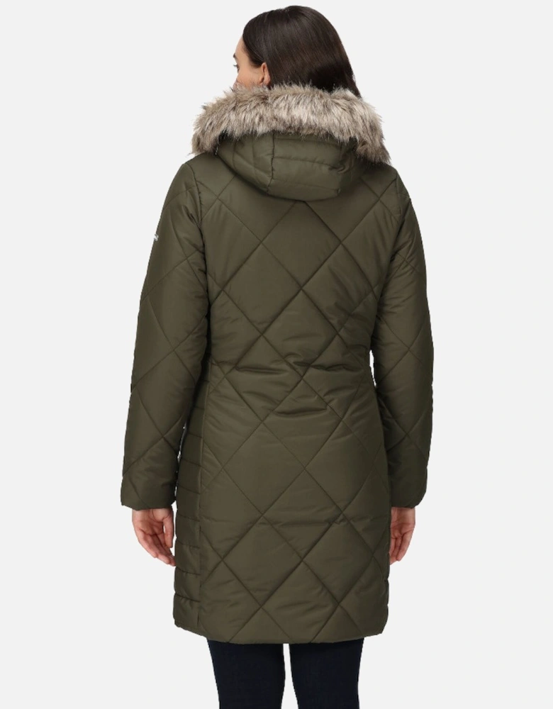 Womens Fritha II Long Length Padded Coat