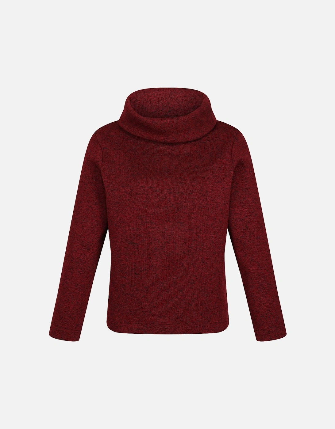 Womens Hedda Cowl Neck Knit Effect Fleece Sweat