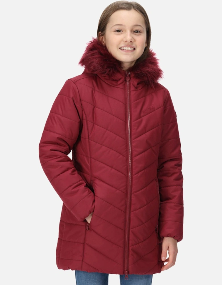 Girls Fabrizia Padded Warm Hooded Parka Jacket