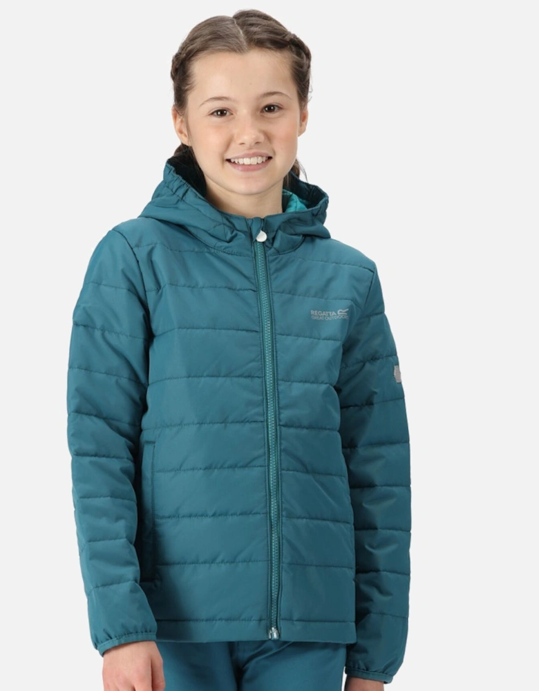 Kids Junior Helfa Insulated Quilted Hooded Jacket