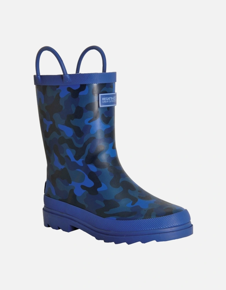 Boys Puddleduck Welly Printed Full Rubber Wellington Boots